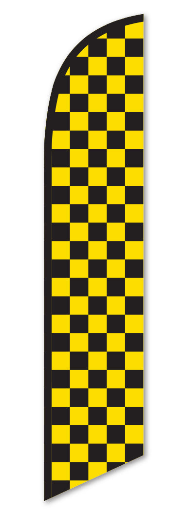 Yellow and Black Checkered Swooper Booster