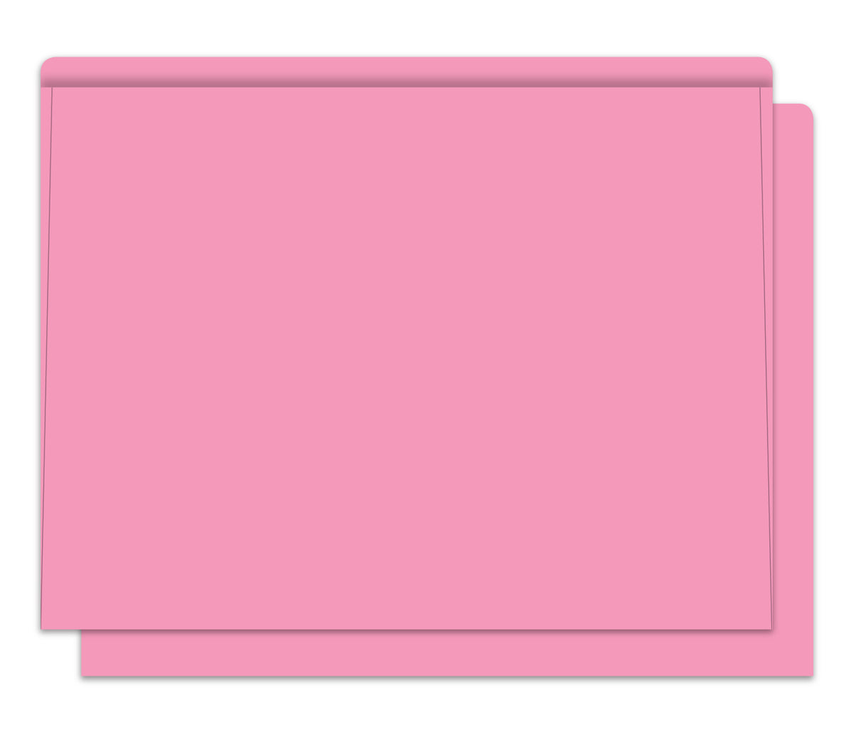 Heavy Duty Deal Envelopes (Jackets) Plain in Pink [Packs of 100]; image is a plain, pink colored deal jacket. www.flywheelnw.com