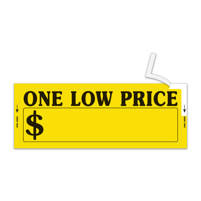 One Low Price Window Sticker