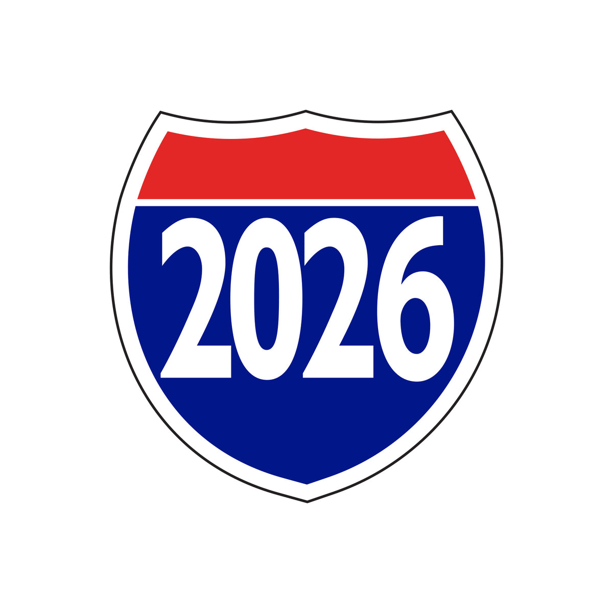 Interstate Shields Window Stickers