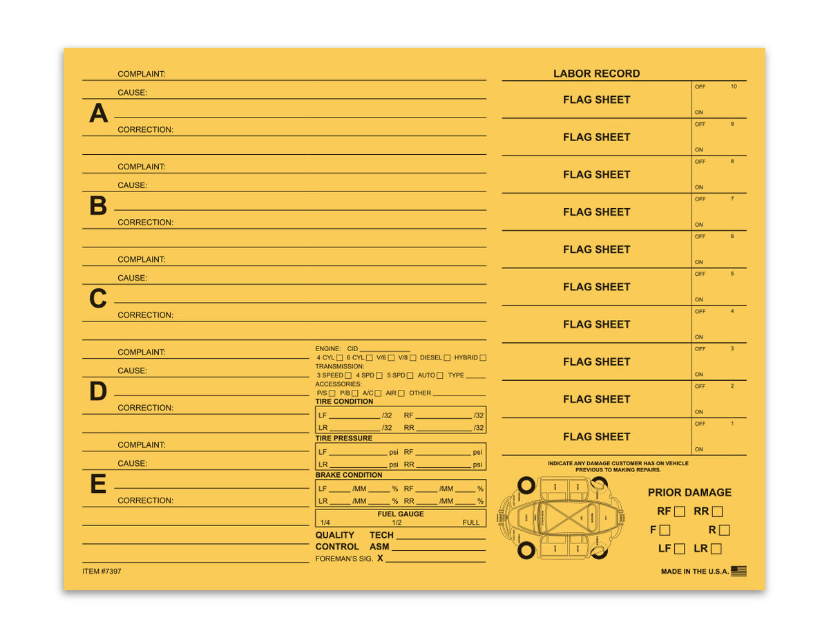 Repair Order (ADP Compatible)