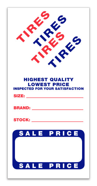 Tire Advertising Labels