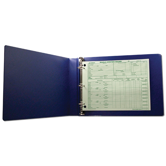 Vehicle Inventory Records Binder