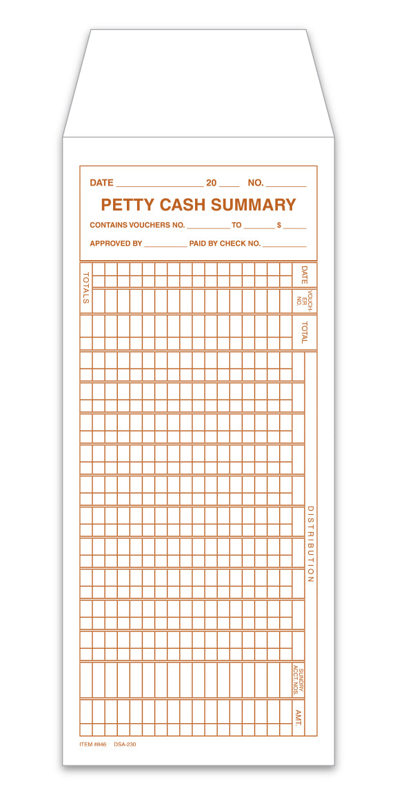 Petty Cash Envelope