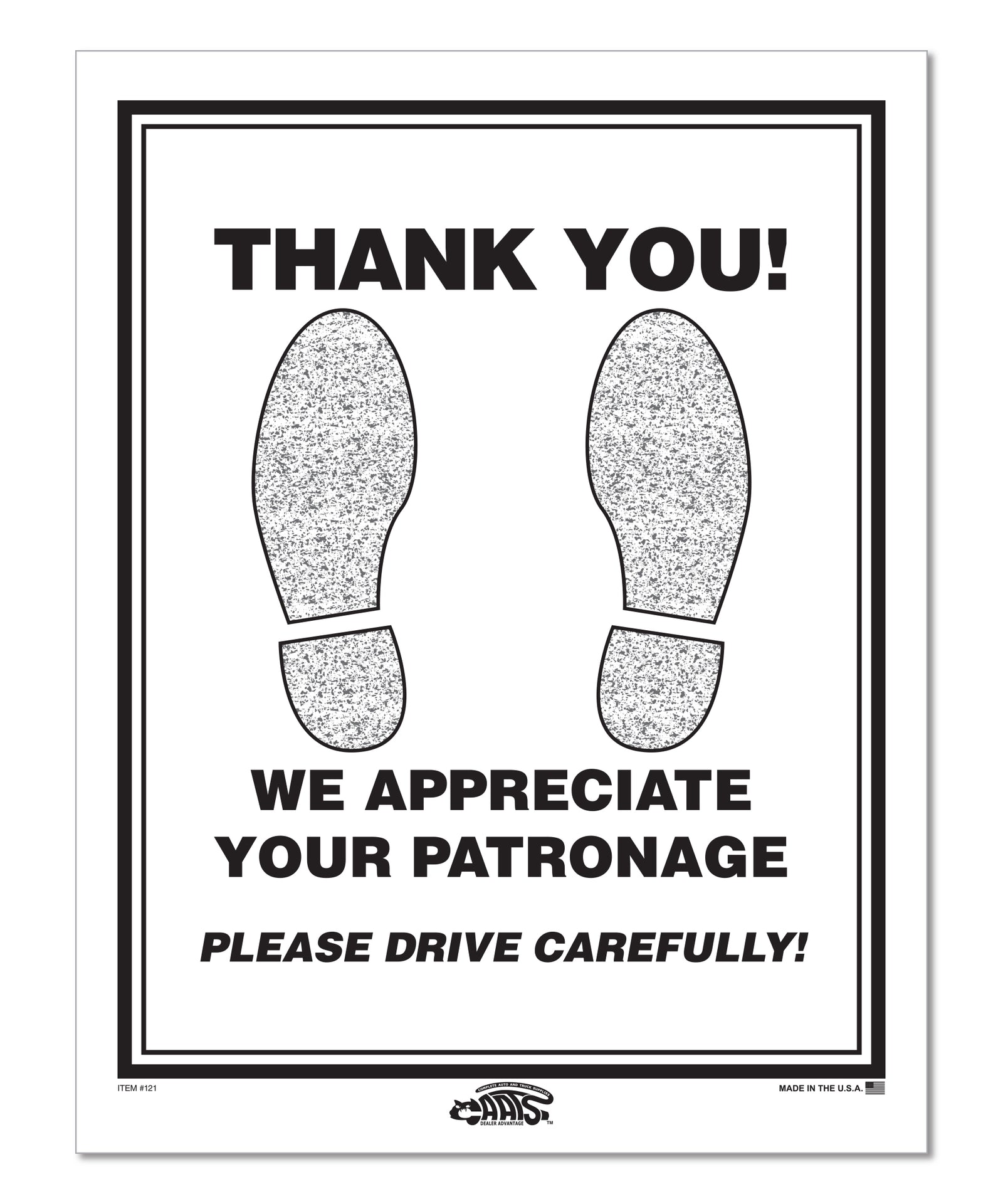 Paper Floor Mats - Footprint Mat

