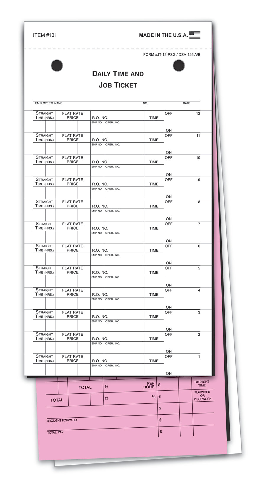 Job Time Tickets - flywheelnw.com