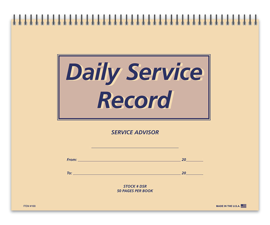 Daily Service Record Book - flywheelnw.com