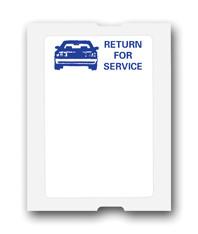 5 in 1 Static Cling Printing System Supplies - "Return for Service" Generic Roll Labels (Large) - flywheelnw.com