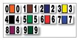 File Right Color-Code Numbers - Full Set (0-9) - Roll - flywheelnw.com