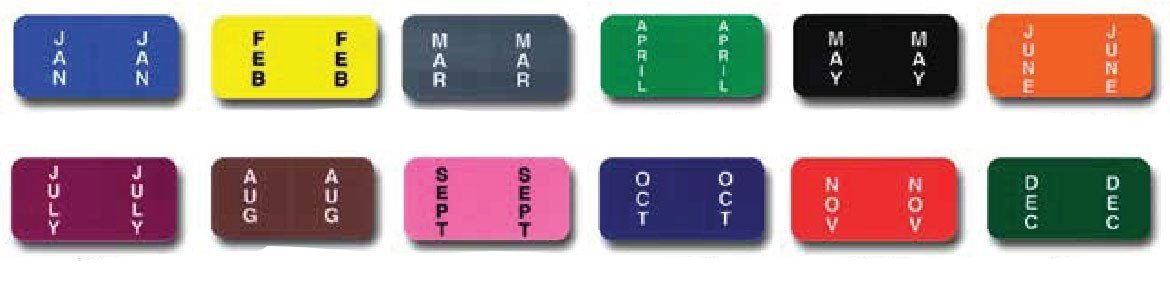 File Right Color-Code Month Labels - Ringbook - flywheelnw.com