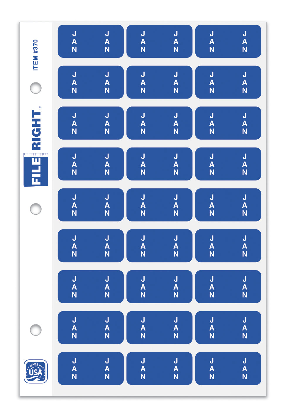 File Right Color-Code Month Labels - Ringbook - flywheelnw.com