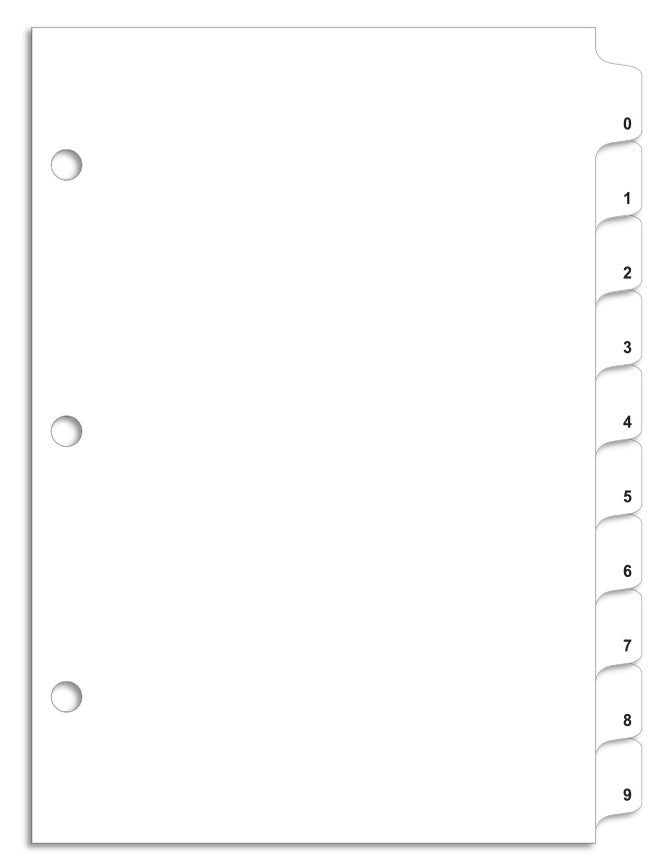 File Right Color Code Filing Supplies - Number Dividers www.flywheelnw.com
