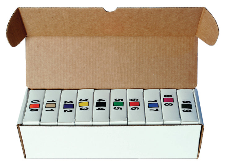 File Right Color-Code Numbers - Full Set (0-9) - Ringbook - flywheelnw.com