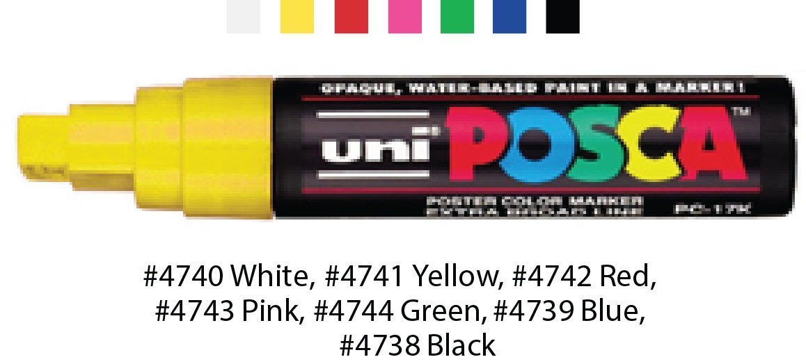 Windshield Markers - Large Posca - flywheelnw.com