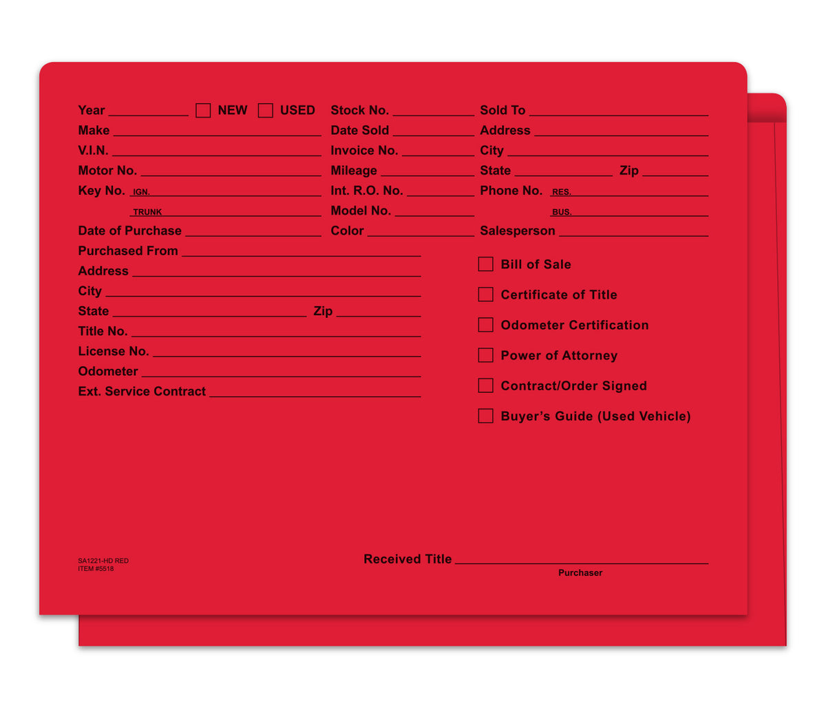 Heavy Duty Deal Envelope Printed in Red; image is a red colored deal envelope with black writing on it. www.flywheelnw.com
