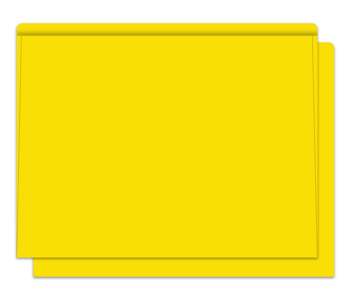Heavy Duty Deal Envelopes (Jackets) Plain in Yellow [Packs of 100]; image is a plain, yellow-colored deal envelope. www.flywheelnw.com
