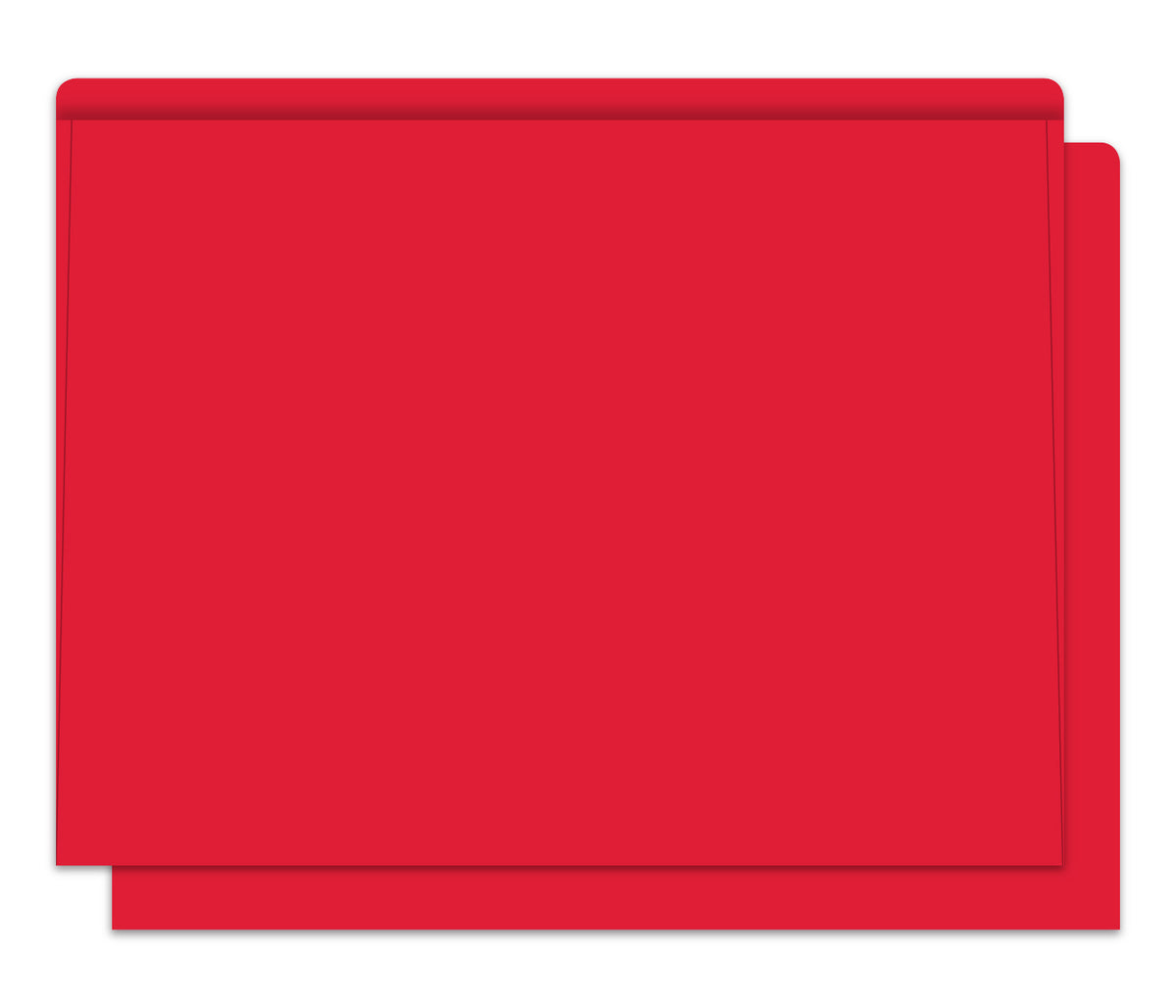 Heavy Duty Deal Envelopes (Jackets) Plain in Red [Packs of 100]; image is a plain, red-colored deal envelope. www.flywheelnw.com
