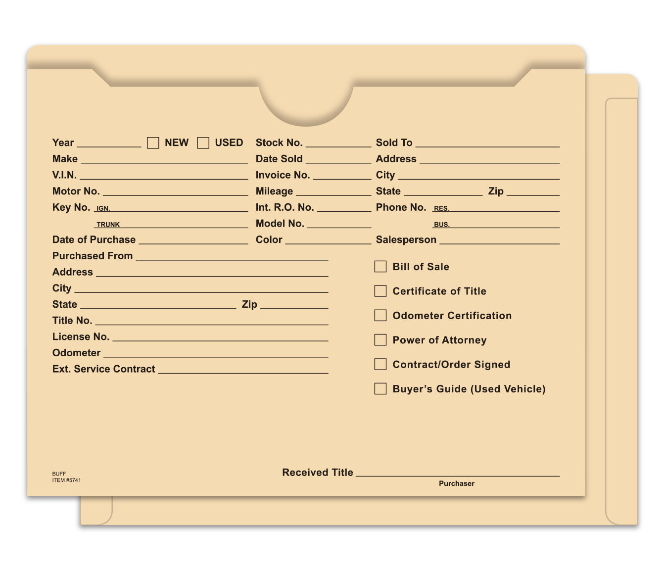 Ultra Heavy Duty Deal Jackets; printed; pack of 500. Buff color. www.flywheelnw.com