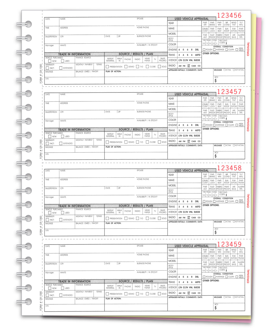 Guest Register Book; four tickets per page; perforated carbon copies. www.flywheelnw.com