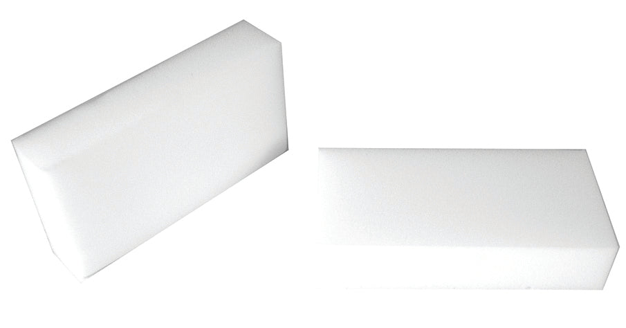 White magic foam eraser sponge. www.flywheelnw.com