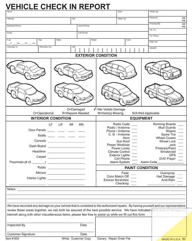 Vehicle Check in Report - flywheelnw.com