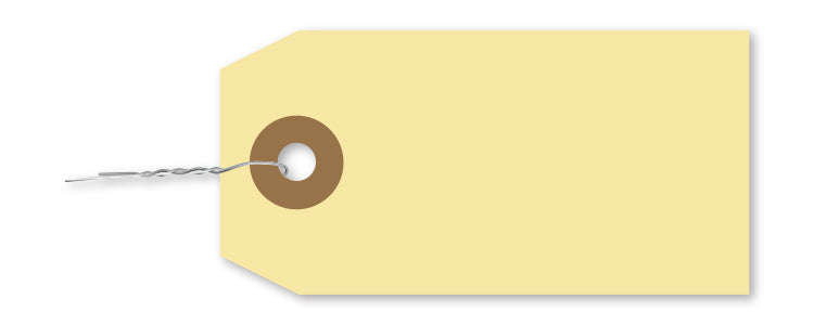 Manila Tag with Wire - Inserted www.flywheelnw.com