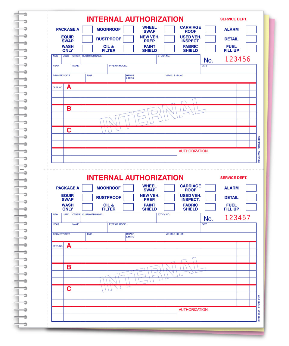 Internal Authorization Book www.flywheelnw.com