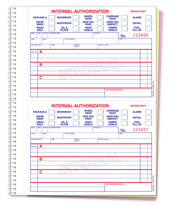 Internal Example Book Internal Authorization Book - flywheelnw.com