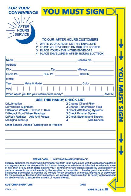 Yellow Highlight Night Drop Envelope (Packs of 100) - flywheelnw.com