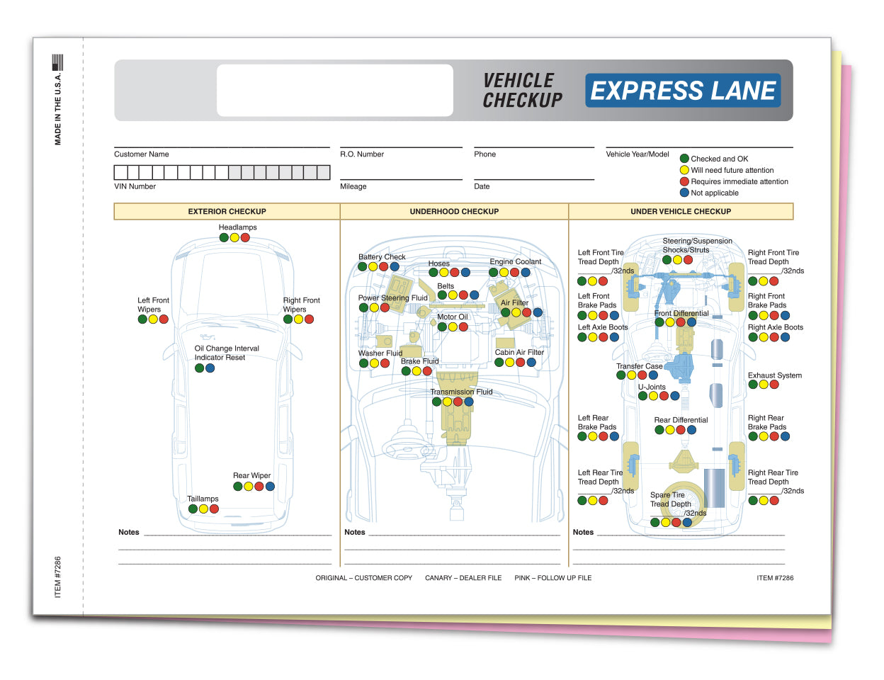 Multi Point Inspection Forms - Generic Express Lane www.flywheelnw.com
