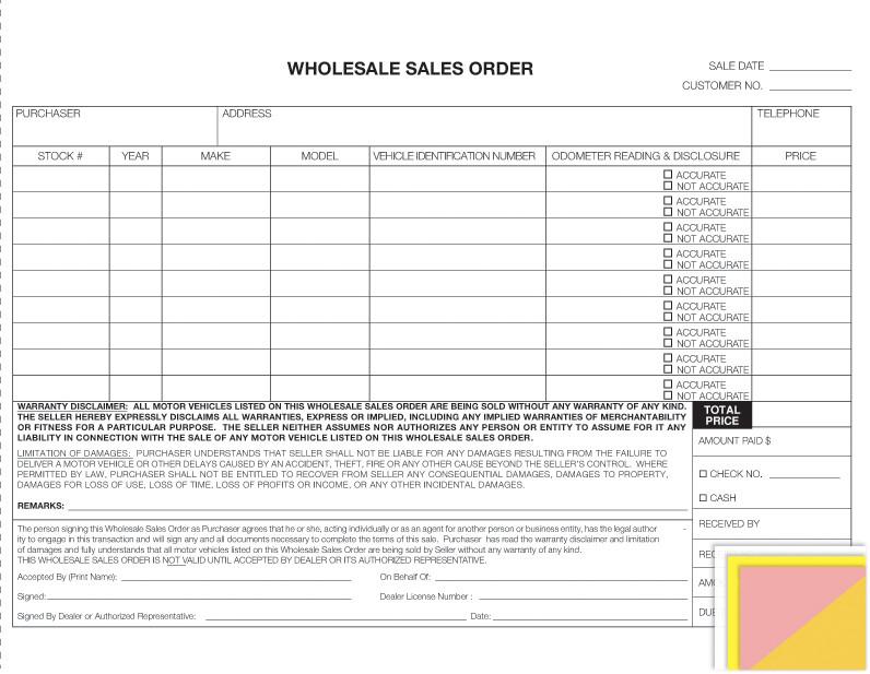 Wholesale Sales Order - flywheelnw.com