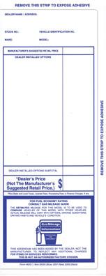 Addendum Stickers (Adhesive) - Pre-Printed Stock - flywheelnw.com