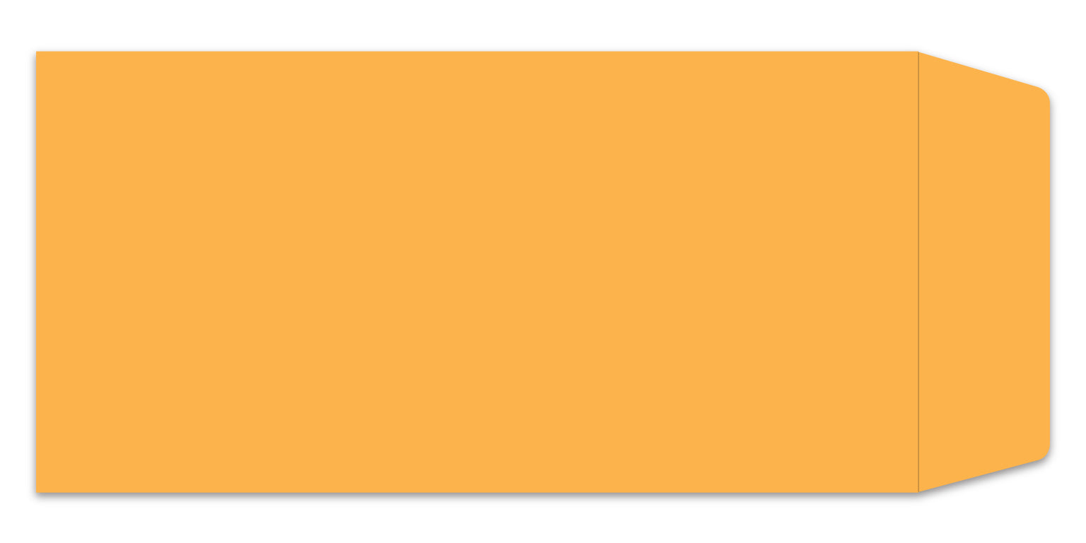 Blank, manila-colored, moist and seal license plate envelope. www.flywheelnw.com