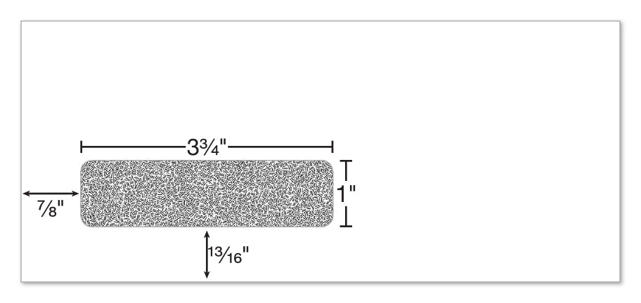 A-Style Envelope with window dimensions. www.flywheelnw.com