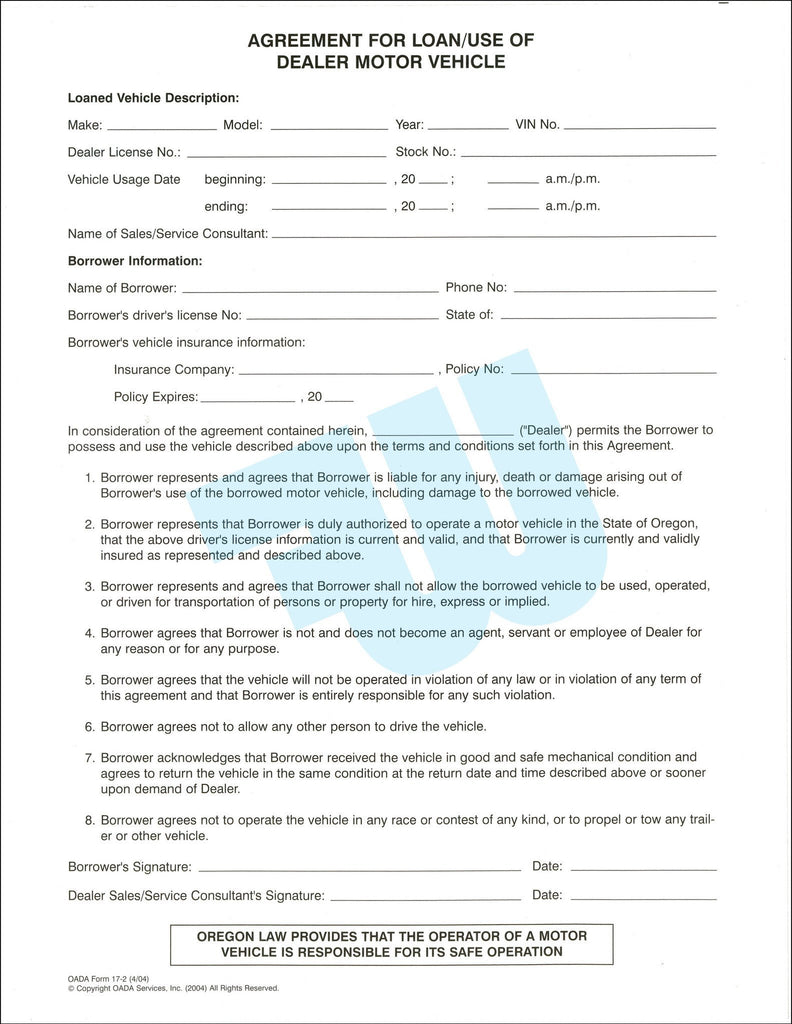 agreement-for-loan-use-of-dealer-motor-vehicle-temporary-loan-agreeme-flywheelnw-com