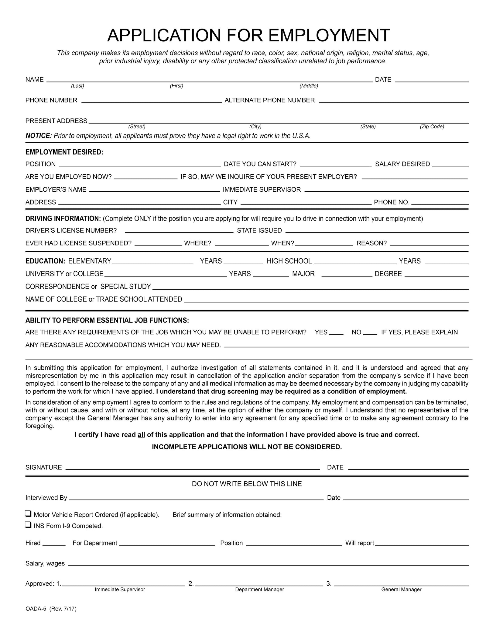 Application for Employment - flywheelnw.com