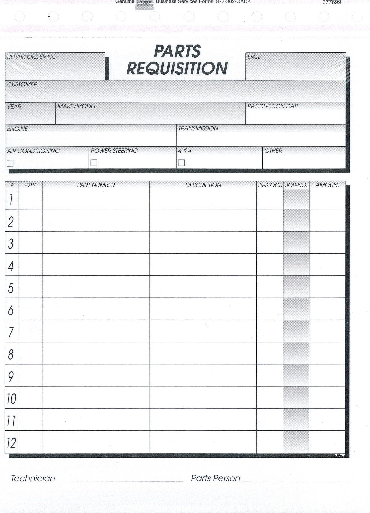Parts Requisition - flywheelnw.com