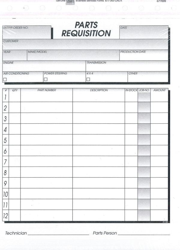 Parts Requisition - flywheelnw.com